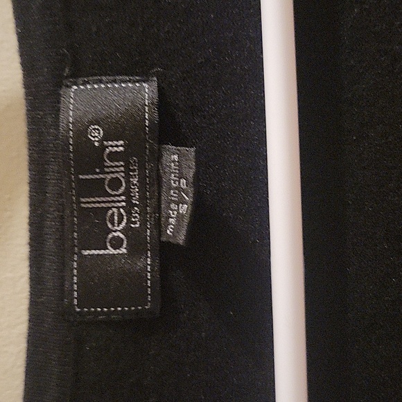 Black Embellished Sleeveless Top SM - Picture 2 of 4